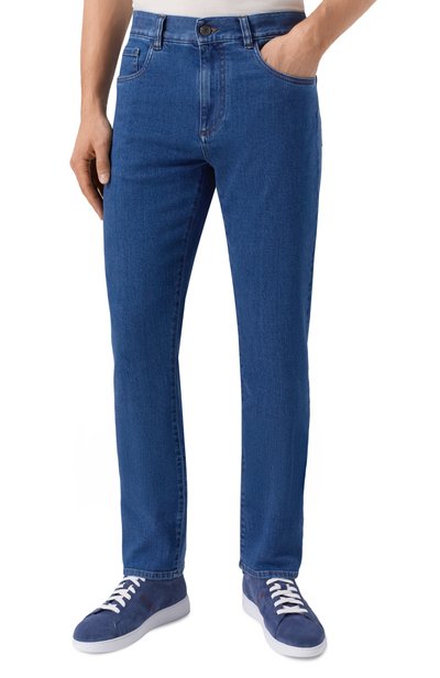 Джинсы CANALI синего цвета по цене 63900 руб., арт. 91719/PX01028, фото 3 Джинсы CANALI, арт. 91719/PX01028, фото 3