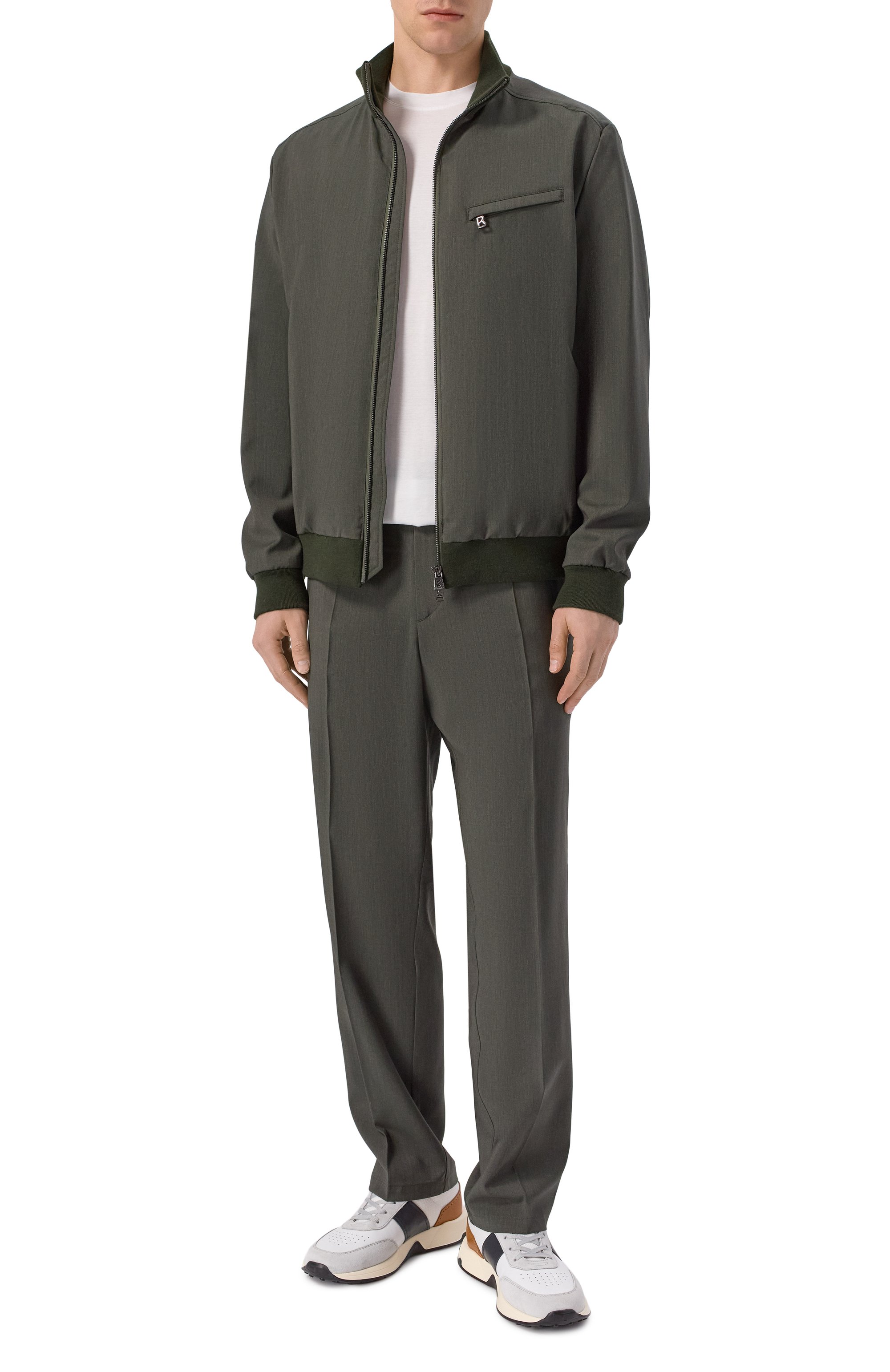 Шерстяной бомбер BOGNER хаки цвета по цене 73000 руб., арт. 38781096, фото 2 Шерстяной бомбер BOGNER, арт. 38781096, фото 2