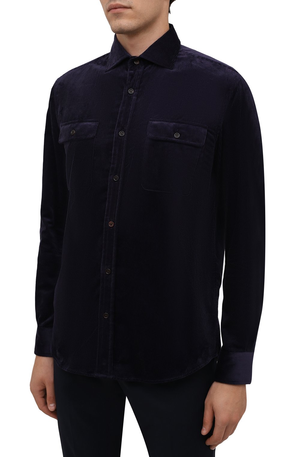 Вельветовые рубашка RALPH LAUREN фиолетового цвета по цене 55300 руб., арт. 790851292, фото 3 Вельветовые рубашка RALPH LAUREN, арт. 790851292, фото 3