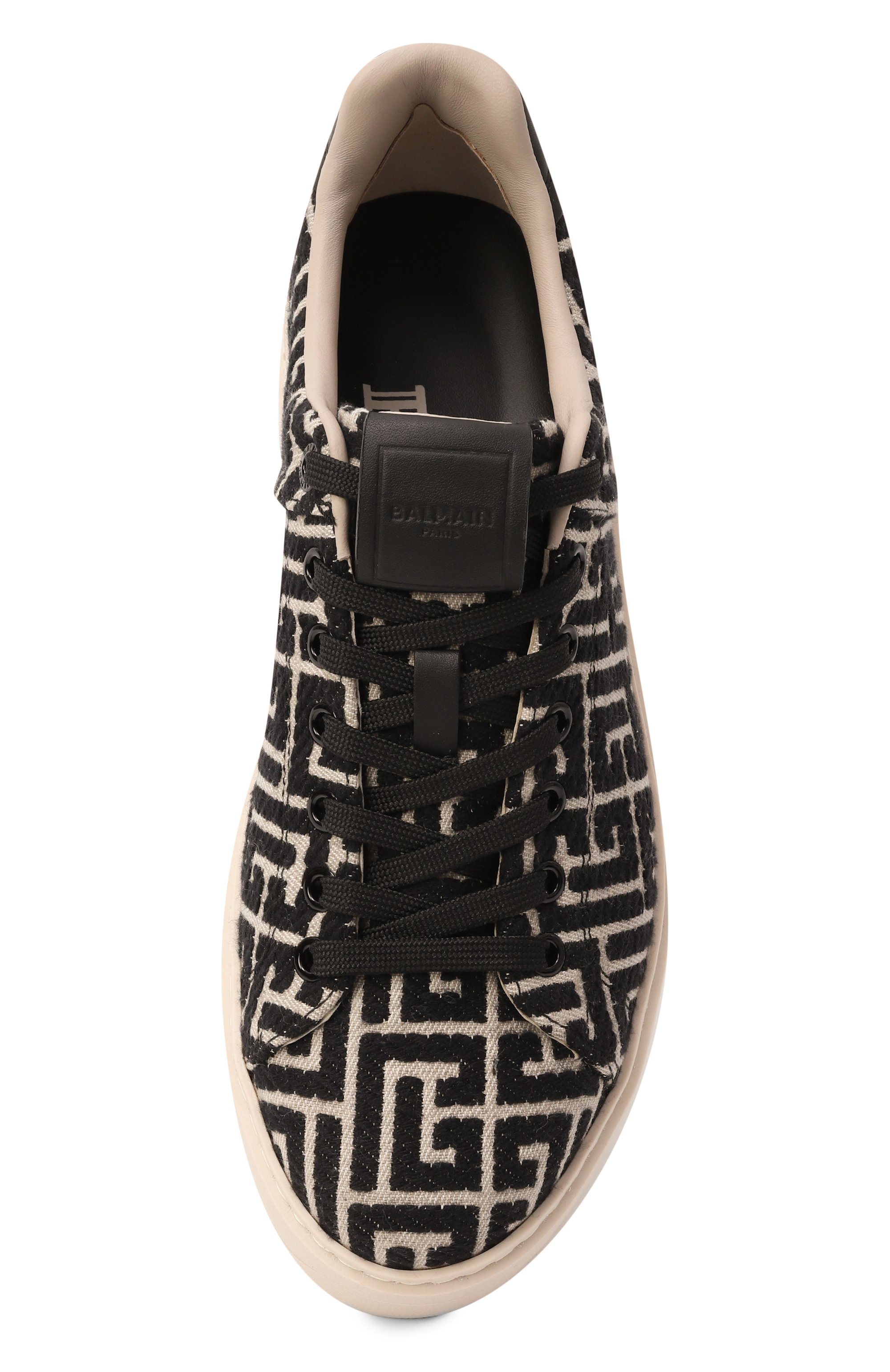 Текстильные кеды b-court BALMAIN, арт. FN1VI690/TJCM, фото 6