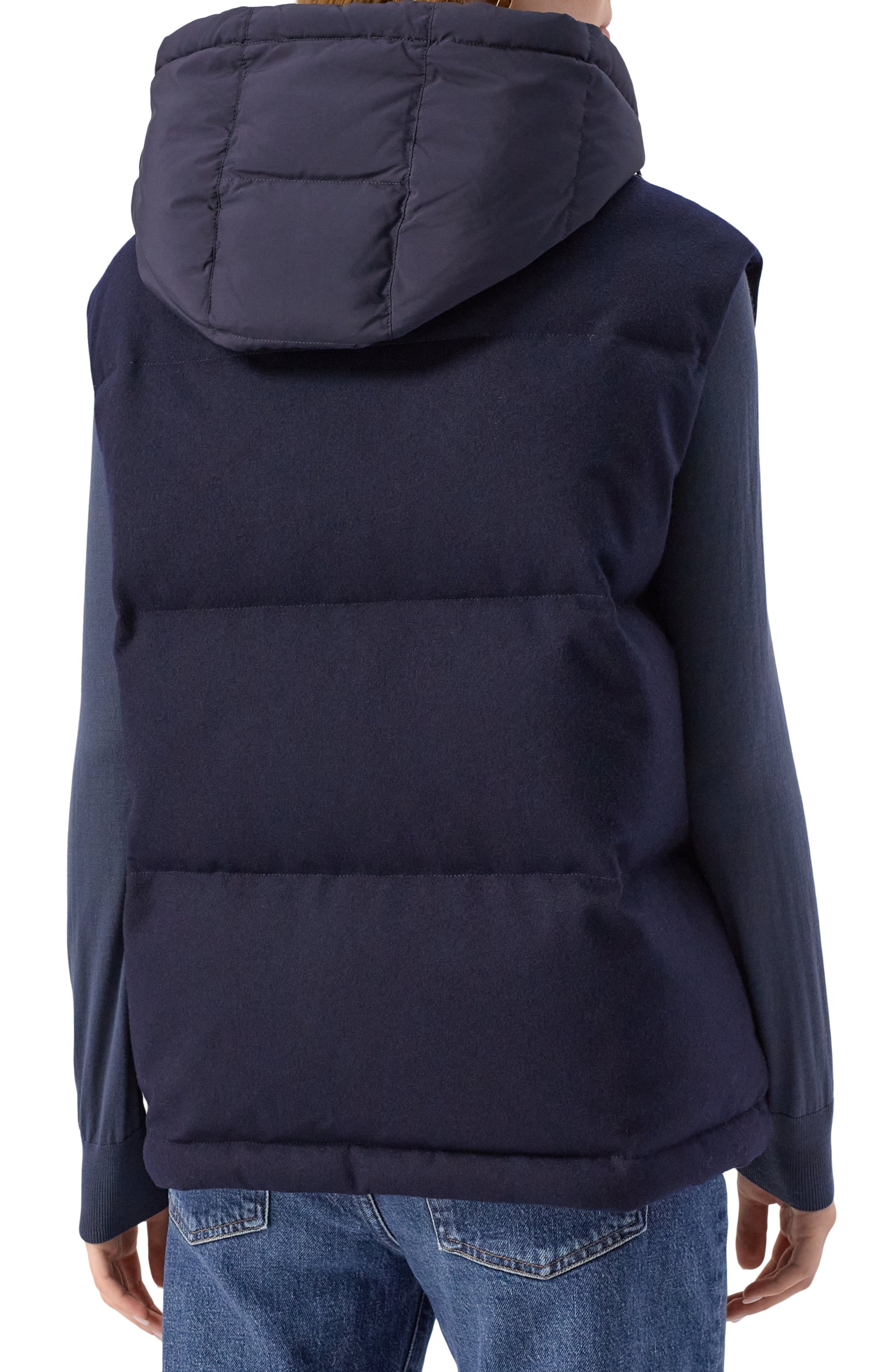 Пуховый жилет из шерсти и кашемира 12 STOREEZ, арт. 127079, фото 4