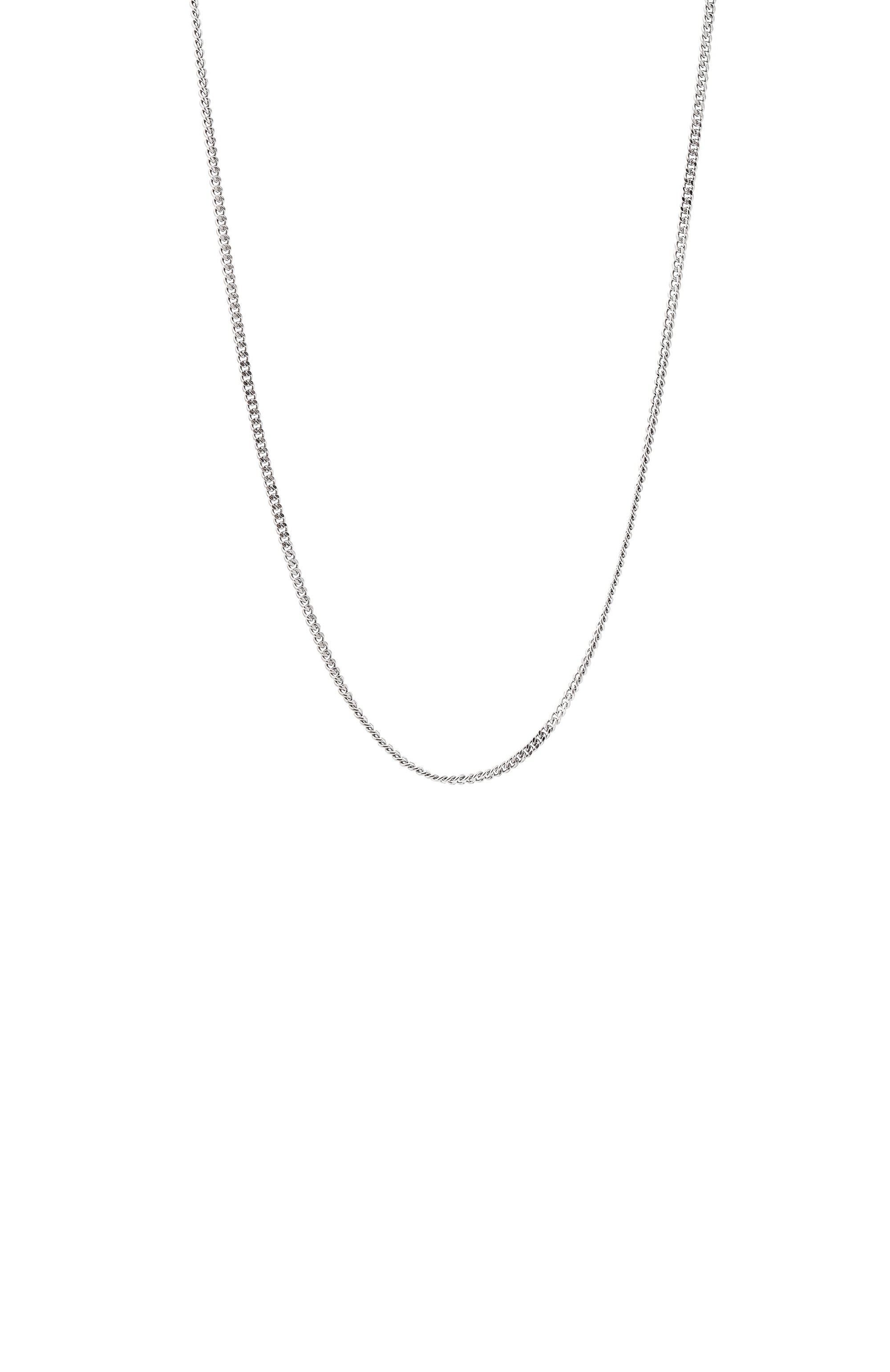 Колье MM6 серебряного цвета по цене 36050 руб., арт. SM6UU0081 P8371, фото 4 Колье MM6, арт. SM6UU0081 P8371, фото 4