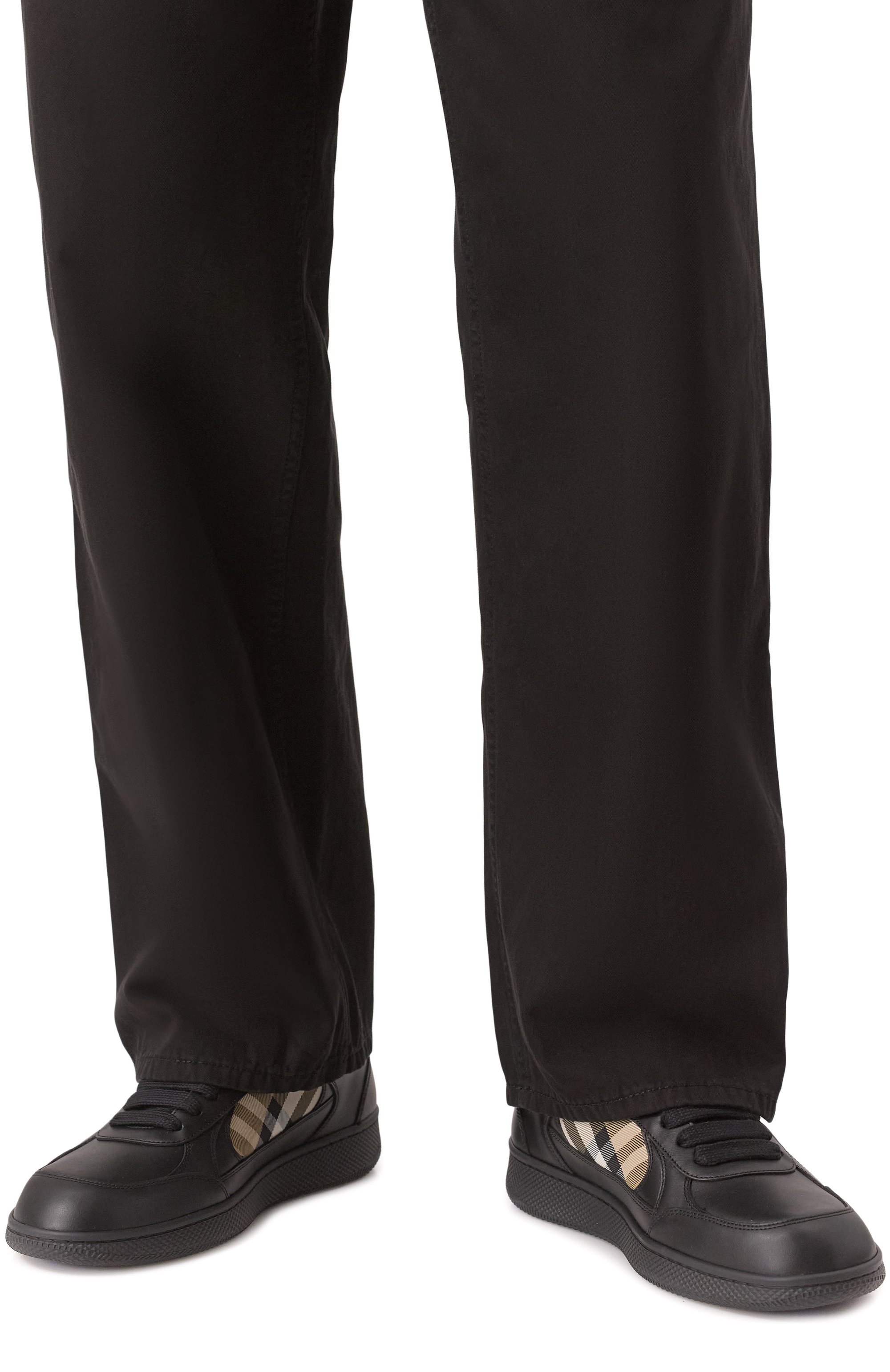 Комбинированные кеды terrace BURBERRY, арт. 8108650, фото 3