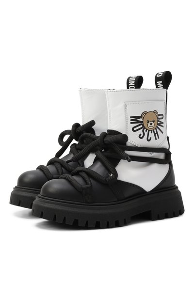 Кожаные ботинки MOSCHINO, арт. 81953/VAR3/28-35