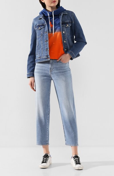 Джинсы 7 FOR ALL MANKIND голубого цвета по цене 23250 руб., арт. JSA71200EY, фото 2 Джинсы 7 FOR ALL MANKIND, арт. JSA71200EY, фото 2