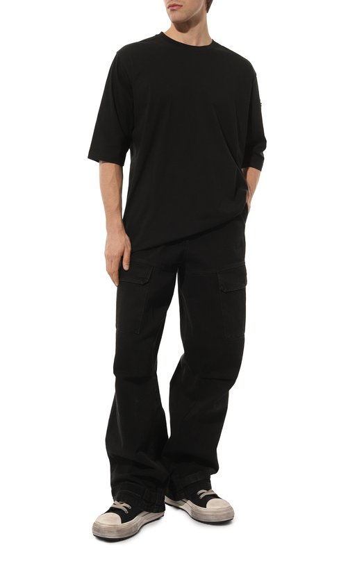 Хлопковая футболка Thom Krom Чёрный, фото 2