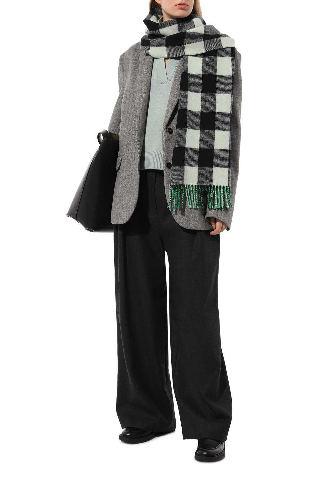 Шерстяной шарф WOOLRICH зеленого цвета по цене 16000 руб., арт. CFWWAC0170FRUT3555, фото 2 Шерстяной шарф WOOLRICH, арт. CFWWAC0170FRUT3555, фото 2