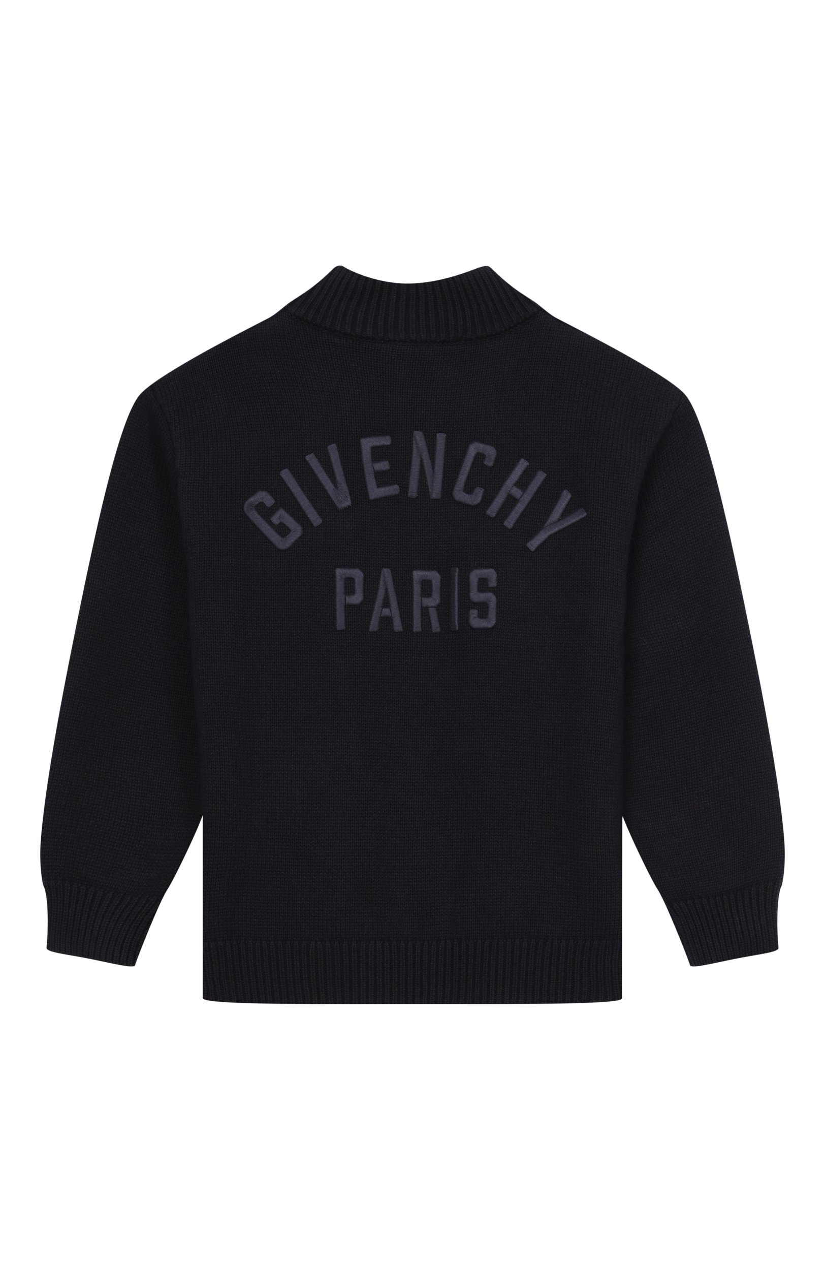 Кардиган из хлопка и кашемира GIVENCHY темно-синего цвета по цене 65900 руб., арт. H31349, фото 2 Кардиган из хлопка и кашемира GIVENCHY, арт. H31349, фото 2