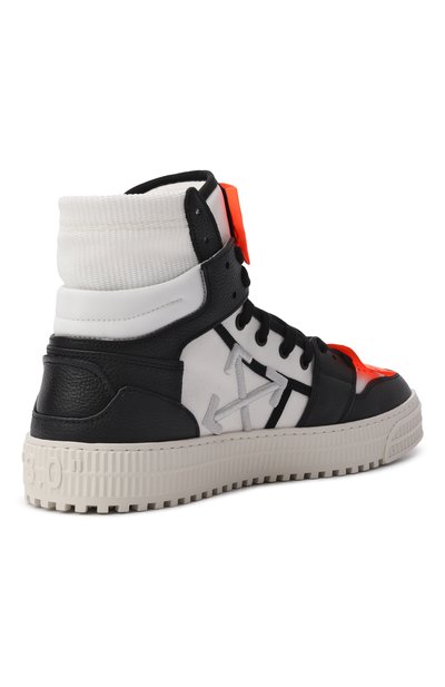 Комбинированные кеды 3.0 off court OFF-WHITE черно-белого цвета по цене 72550 руб., арт. 0MIA065S26LEA001, фото 4 Комбинированные кеды 3.0 off court OFF-WHITE, арт. 0MIA065S26LEA001, фото 4
