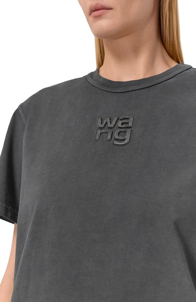 Хлопковая футболка ALEXANDERWANG.T, арт. 4CC1261220, фото 5
