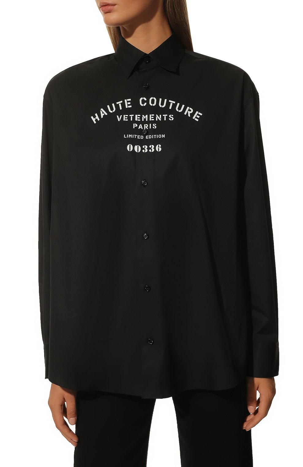 Хлопковая рубашка VETEMENTS, арт. UA53SH450B 1001/W, фото 3