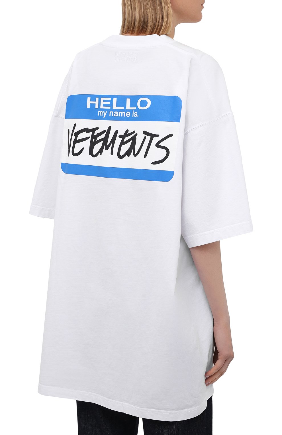 Хлопковая футболка VETEMENTS, арт. UA52TR330W 1602/W, фото 4