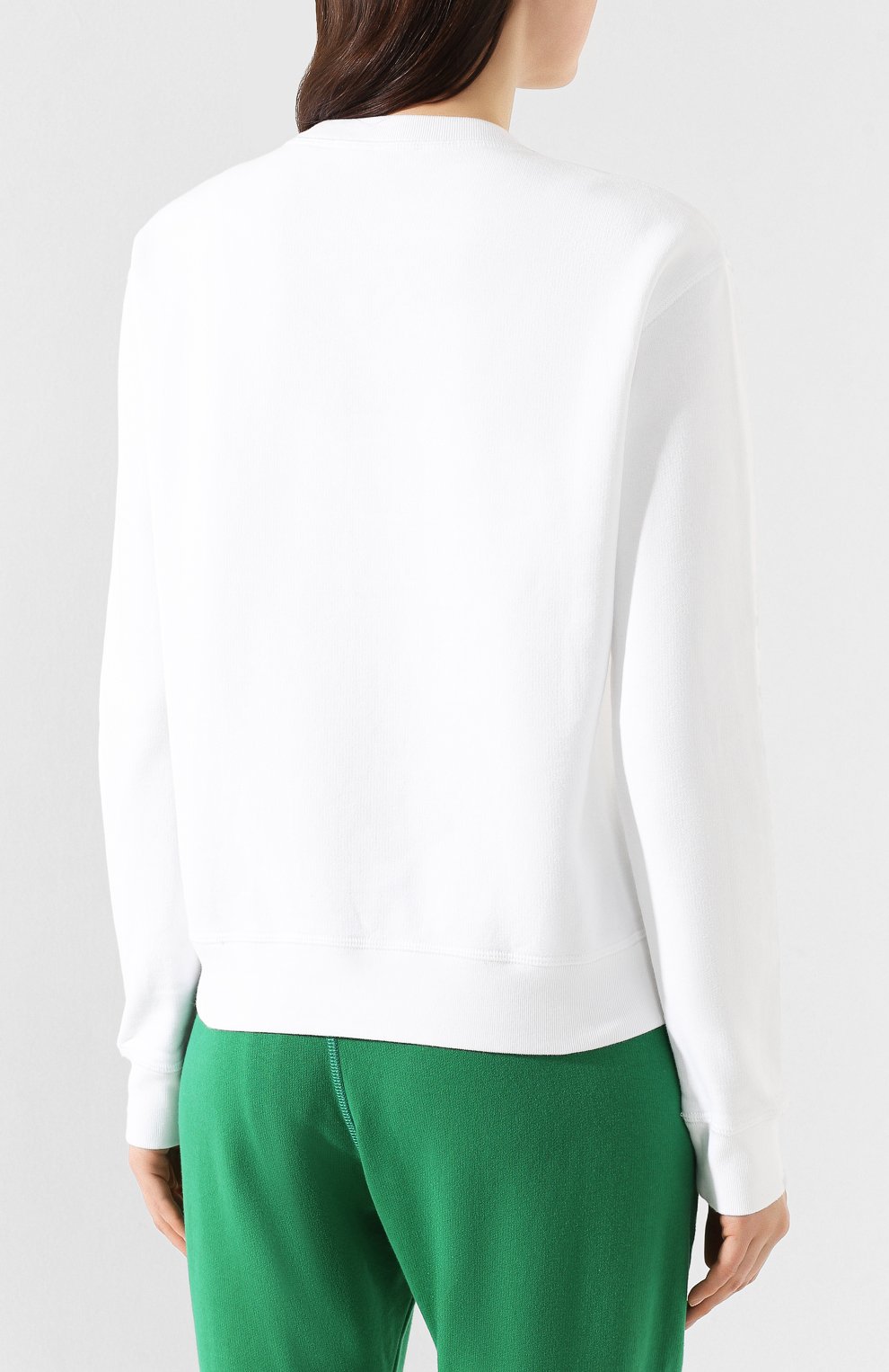 Хлопковый свитшот DSQUARED2 белого цвета по цене 34550 руб., арт. S75GU0281/S25042, фото 4 Хлопковый свитшот DSQUARED2, арт. S75GU0281/S25042, фото 4