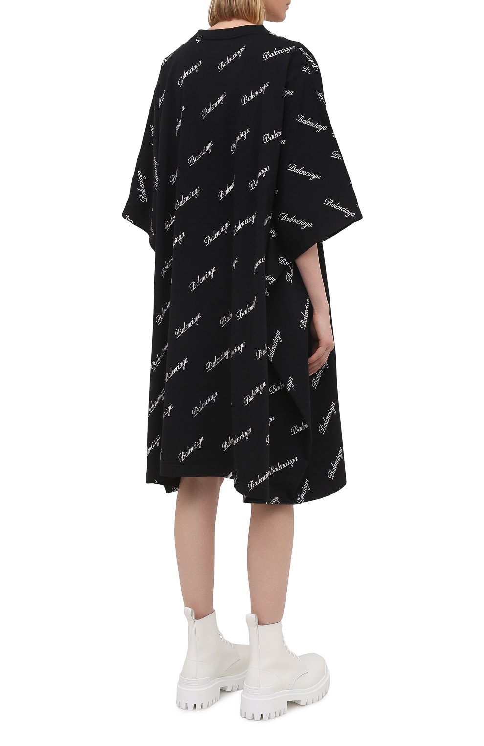 Хлопковое платье BALENCIAGA, арт. 646221/TJVJ5, фото 4