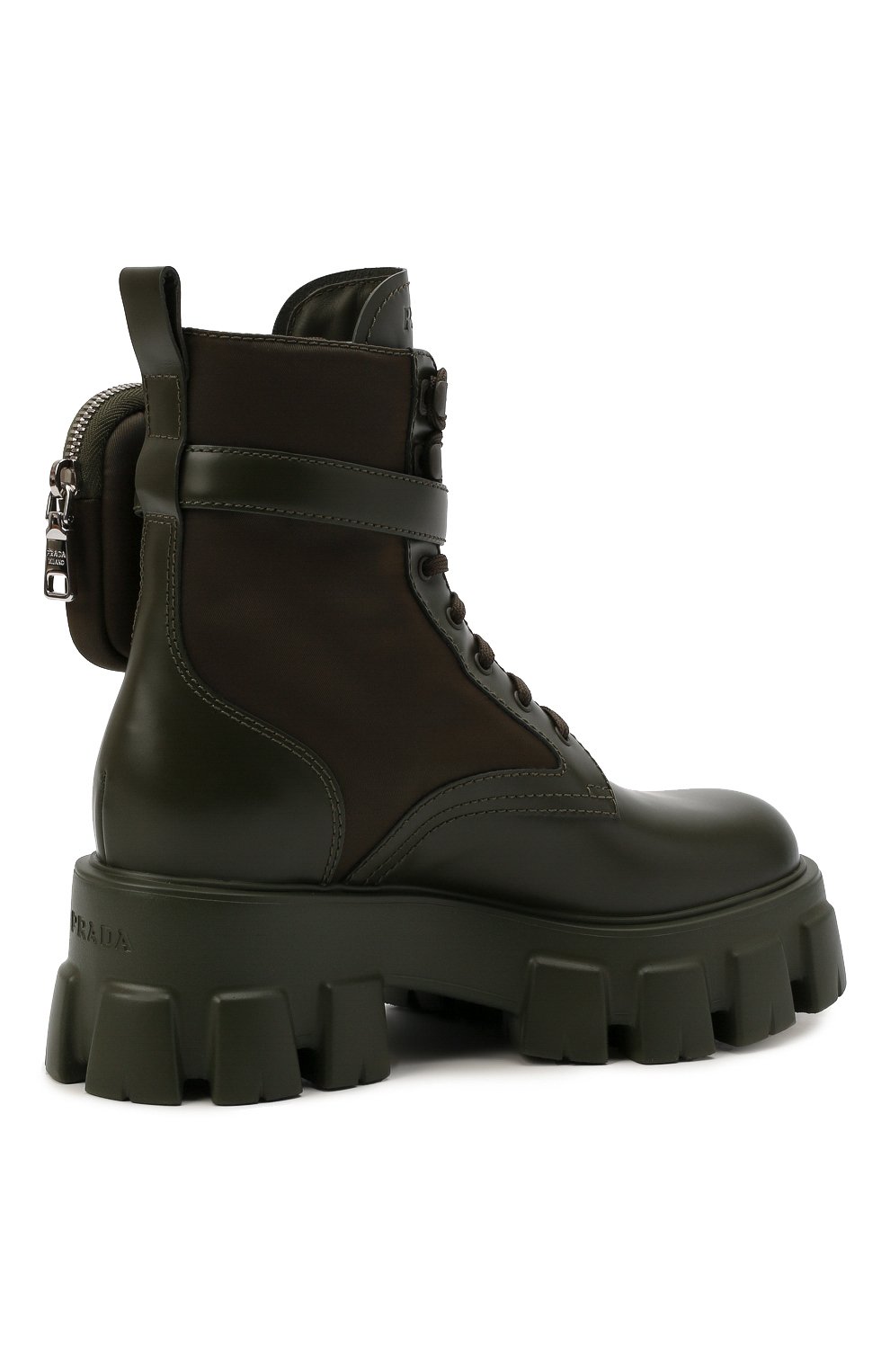 Кожаные ботинки monolith PRADA, арт. 1T255M-3LJS-F0161-B055, фото 5