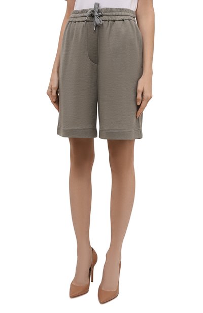 Шорты из хлопка и шелка BRUNELLO CUCINELLI, арт. MD828BN499, фото 3