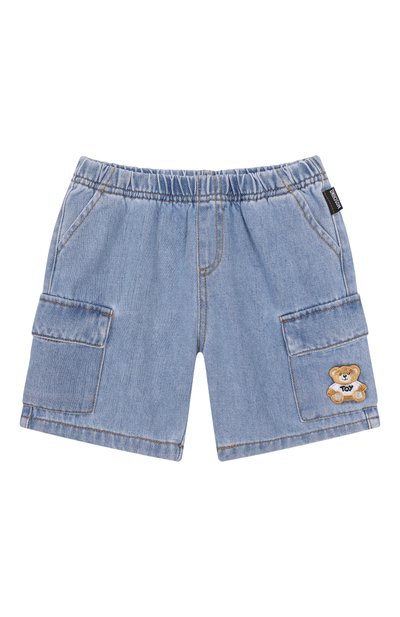 Джинсовые шорты-карго MOSCHINO, арт. MUQ01G/L0E34