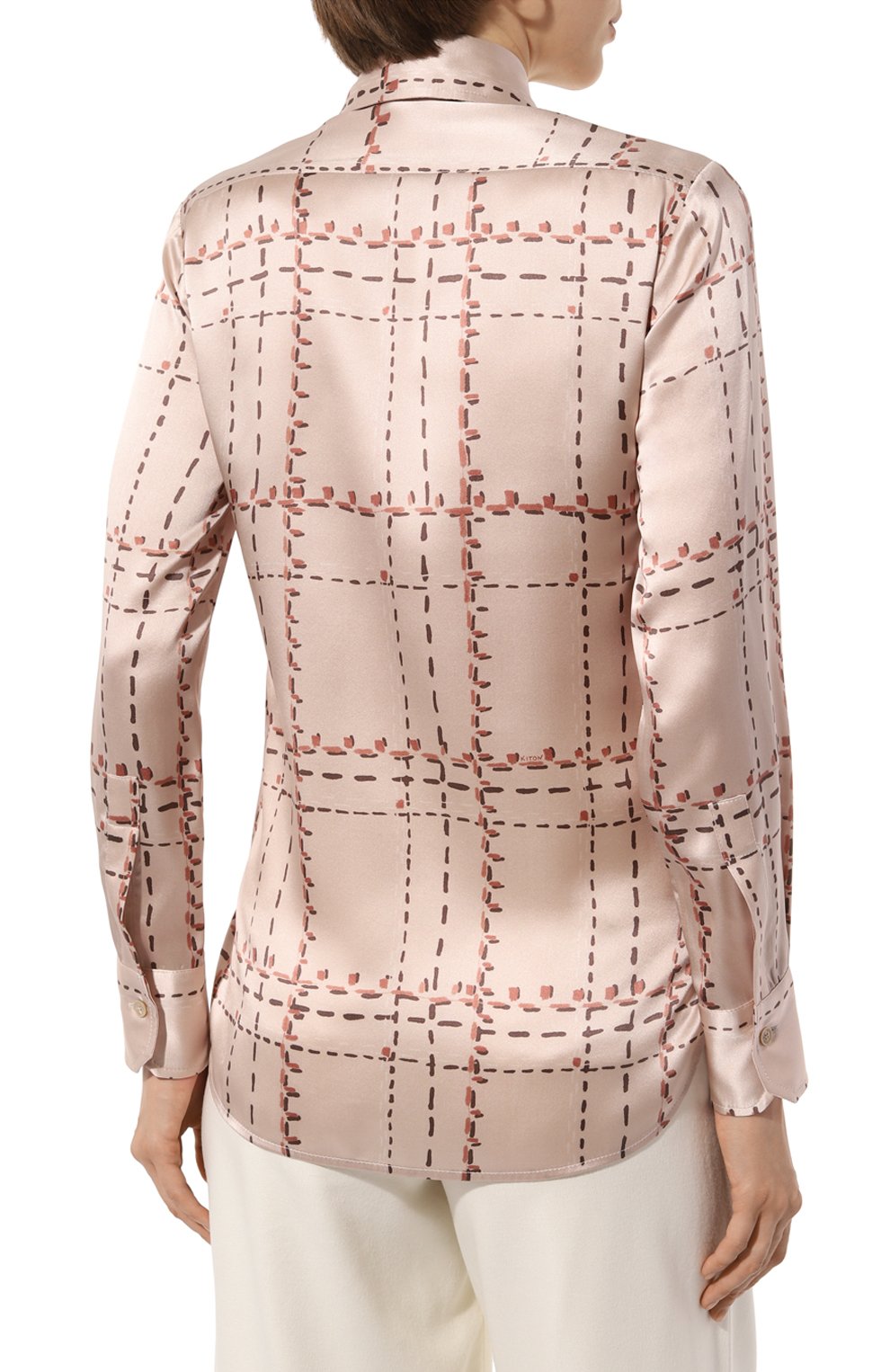 Атласная блузка KITON, арт. D48407, фото 4