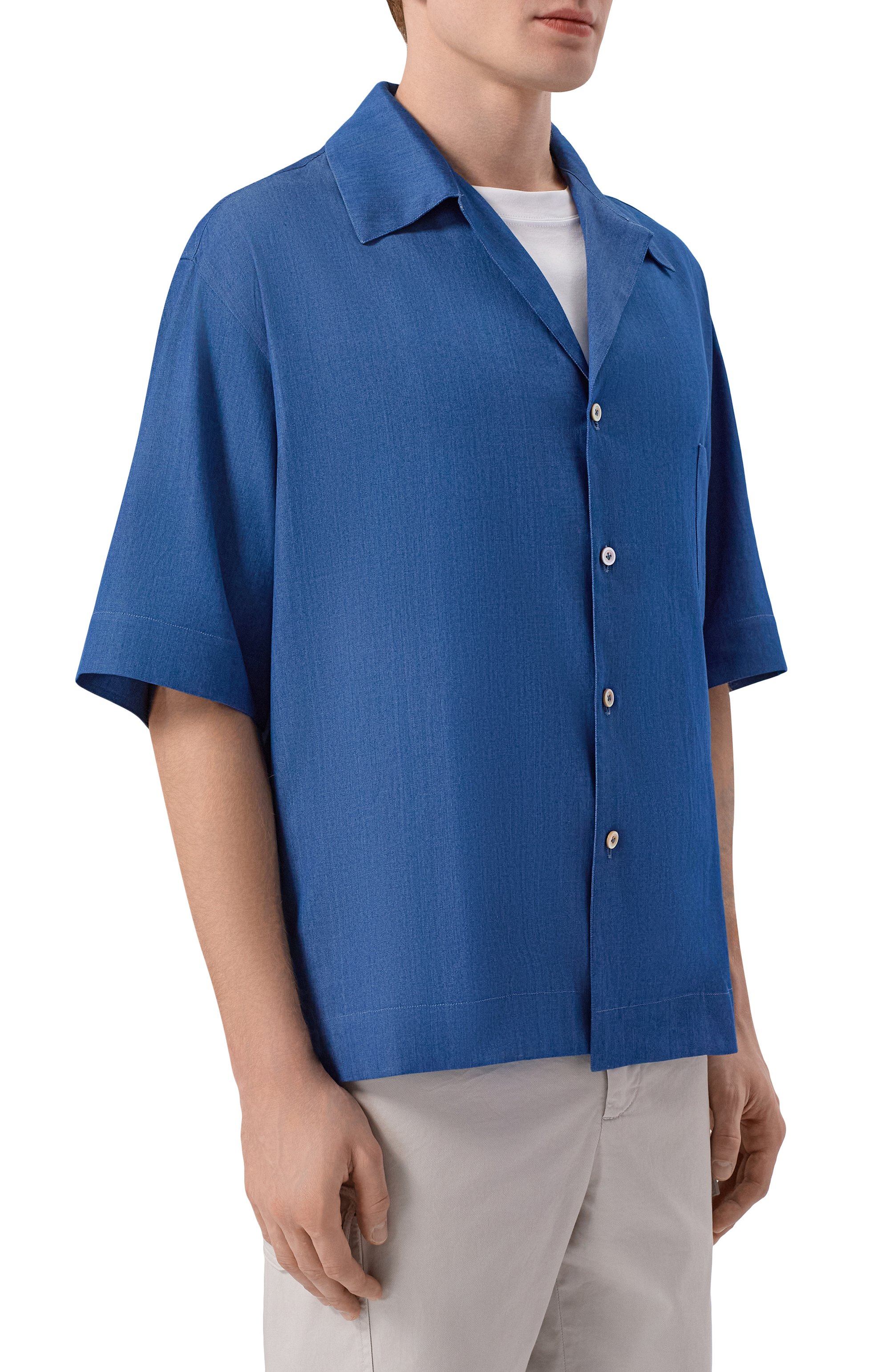 Хлопковая рубашка KITON, арт. UMC028H09696, фото 3