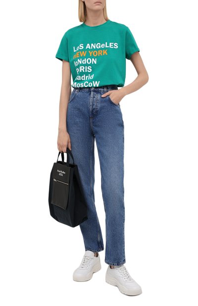 Хлопковая футболка SEVEN LAB, арт. T21-nEW YORK GO emerald, фото 2