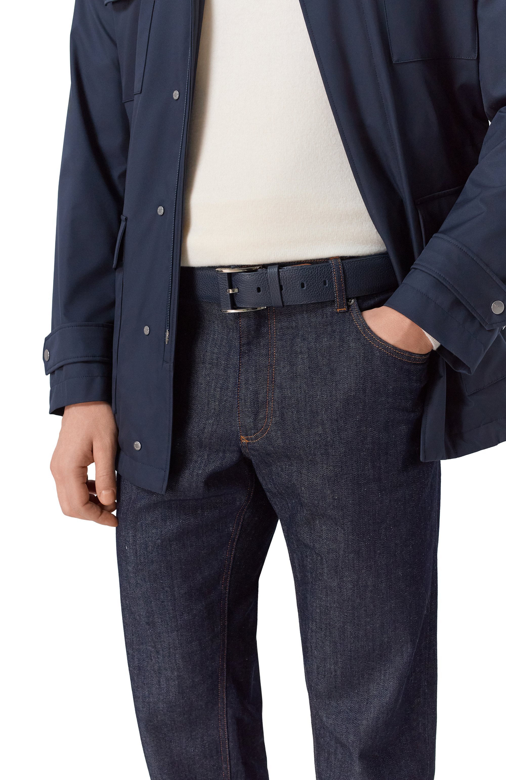 Кожаный ремень ZILLI, арт. B12640M1990VPAL00/120, фото 2