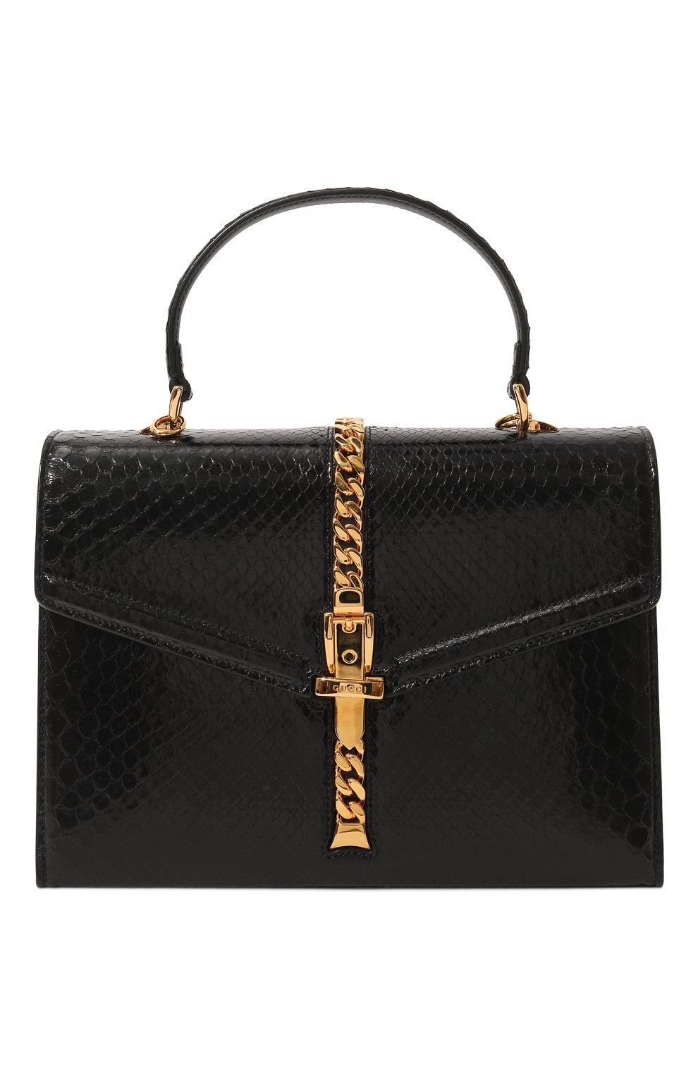 Сумка sylvie 1969 small из кожи питона GUCCI, арт. 602781 LJM0G, фото 1