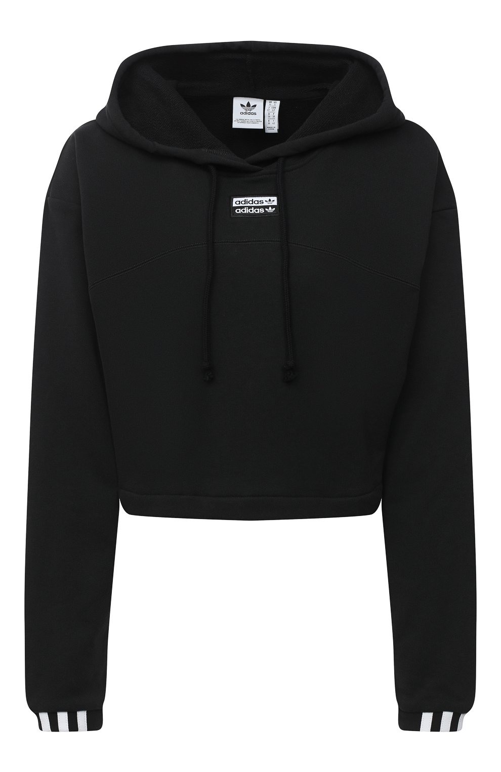 Хлопковое худи ADIDAS ORIGINALS черного цвета по цене 5780 руб., арт. GD3090, фото 1 Хлопковое худи ADIDAS ORIGINALS, арт. GD3090, фото 1