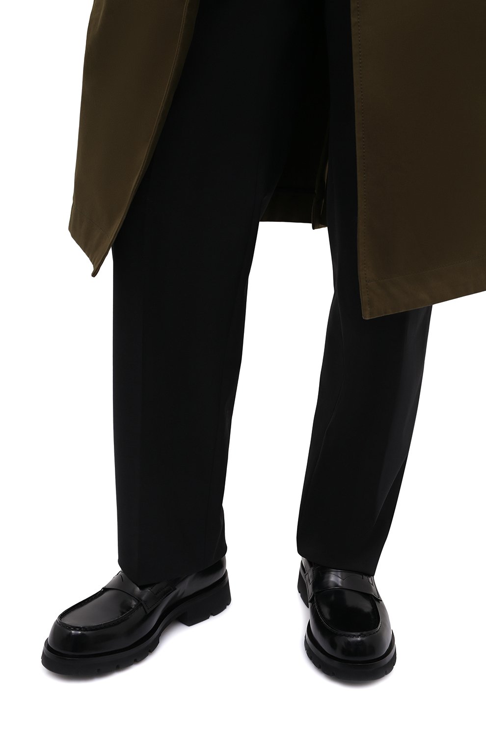 Кожаные пенни-лоферы SANTONI, арт. MCIG17492JM2BPWCN01, фото 3