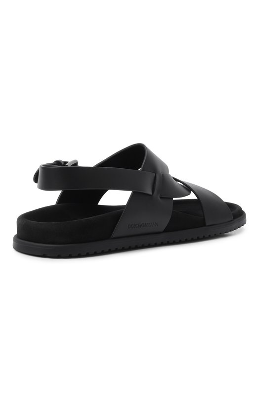 Кожаные сандалии DG Casual Dolce & Gabbana A80568/A0118 Чёрный  A80568/A0118 Фото 4