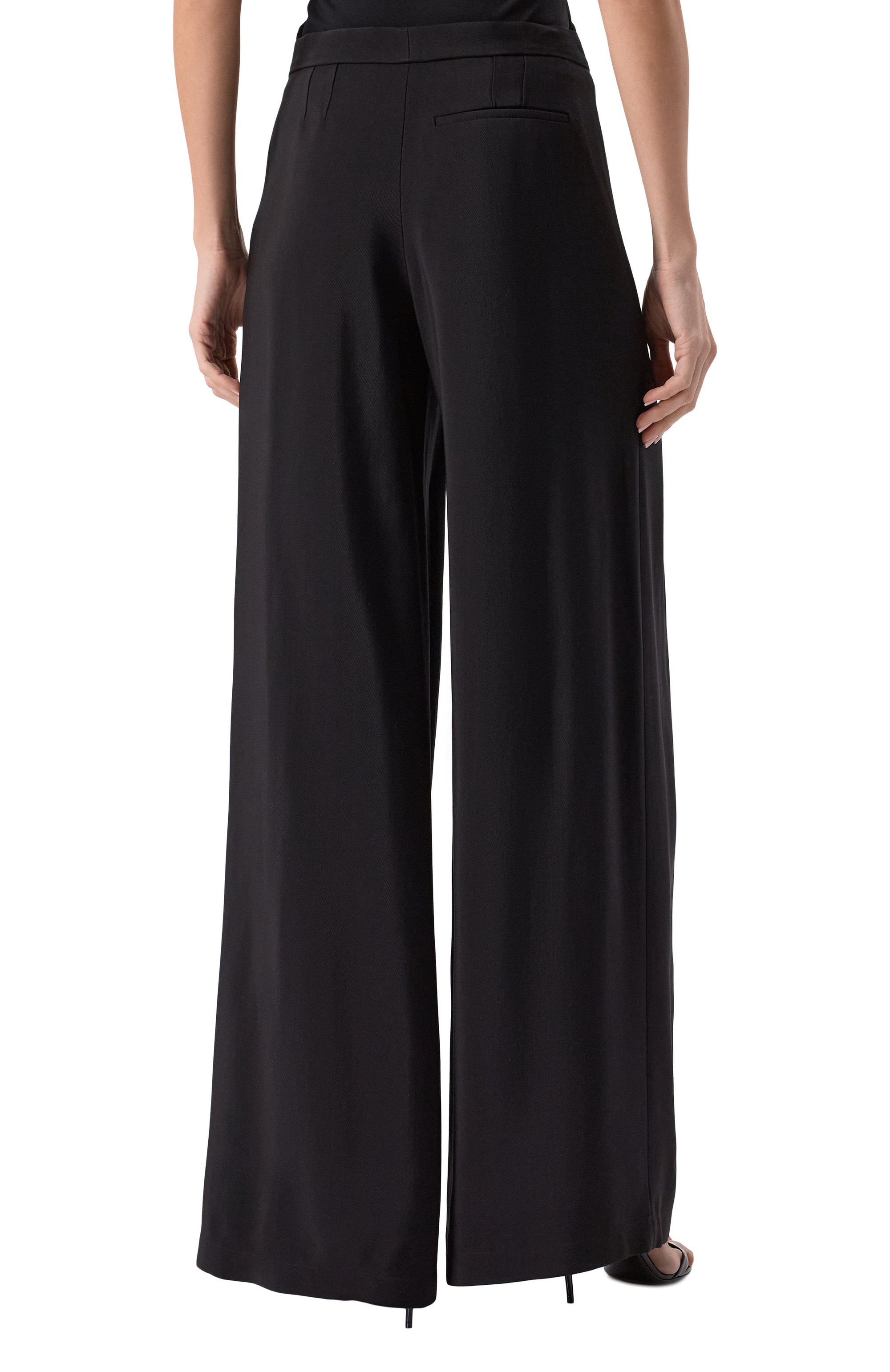 Брюки из вискозы и шерсти MUGLER черного цвета по цене 136000 руб., арт. 25P1PA0493196, фото 4 Брюки из вискозы и шерсти MUGLER, арт. 25P1PA0493196, фото 4