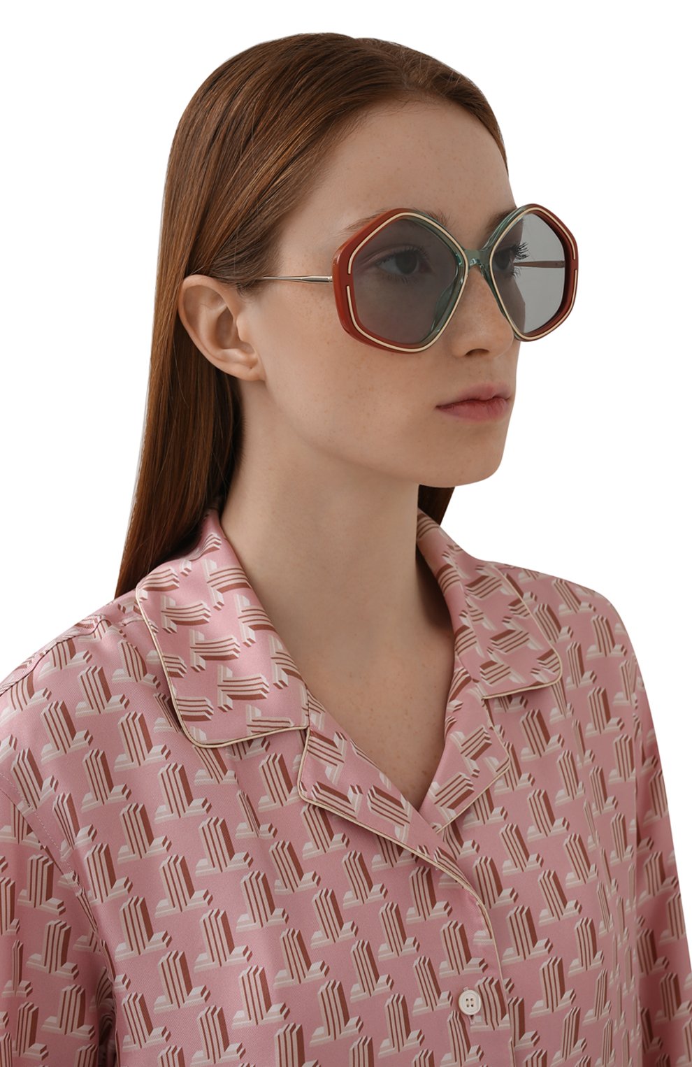 Солнцезащитные очки CHLOÉ разноцветного цвета по цене 39100 руб., арт. CH0061S 002, фото 2 Солнцезащитные очки CHLOÉ, арт. CH0061S 002, фото 2