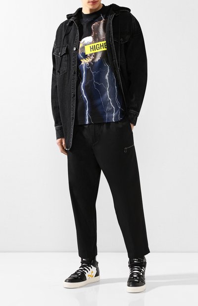 Хлопковая футболка PALM ANGELS, арт. PMAA001S194130311088, фото 2