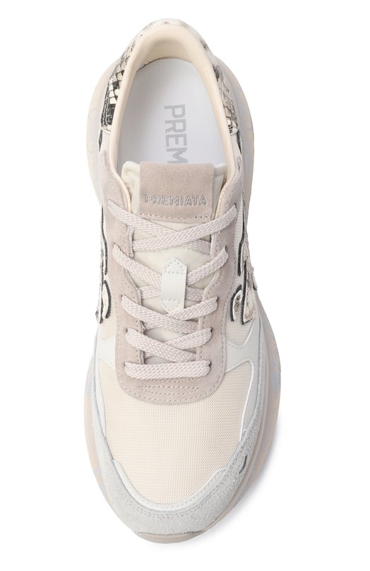 Комбинированные кроссовки Lauryn Premiata LAURYN/VAR 8183 Кремовый  LAURYN/VAR 8183 Фото 6