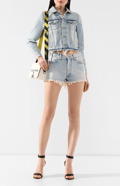 Джинсовая куртка OFF-WHITE светло-голубого цвета по цене 42550 руб., арт. 0WYE008R197730577100, фото 2 Джинсовая куртка OFF-WHITE, арт. 0WYE008R197730577100, фото 2