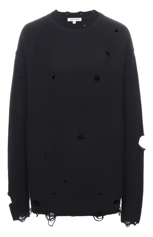 Свитер из шерсти и кашемира Addicted AD1004 Чёрный AD1004