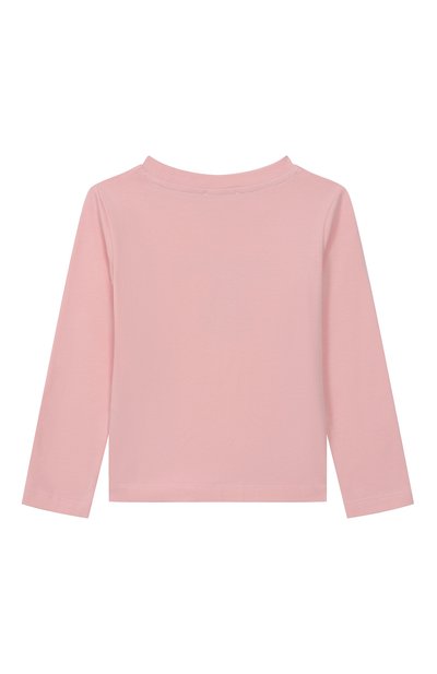 Хлопковый лонгслив MOSCHINO светло-розового цвета по цене 9580 руб., арт. HD0010/LBA11/4-8, фото 2 Хлопковый лонгслив MOSCHINO, арт. HD0010/LBA11/4-8, фото 2