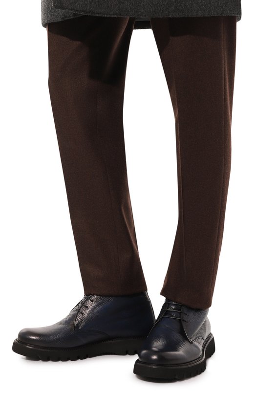 Кожаные ботинки Blu Barrett Синий, фото 3