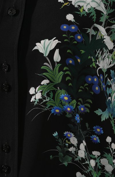 Шелковая рубашка GIVENCHY черного цвета по цене 99500 руб., арт. BW60MF12NU, фото 5 Шелковая рубашка GIVENCHY, арт. BW60MF12NU, фото 5