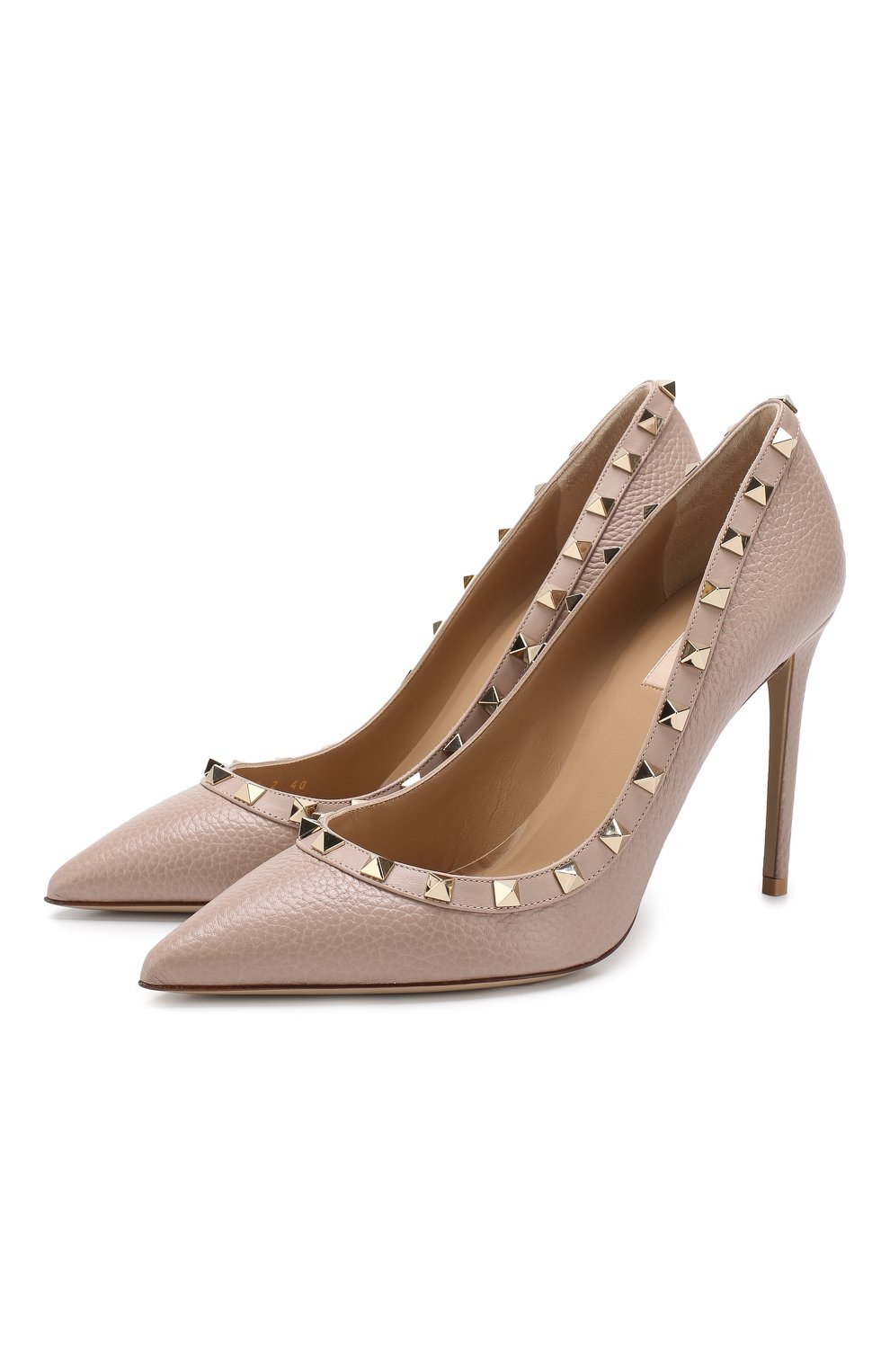 Кожаные туфли rockstud VALENTINO, арт. RW2S0057/VCE, фото 1