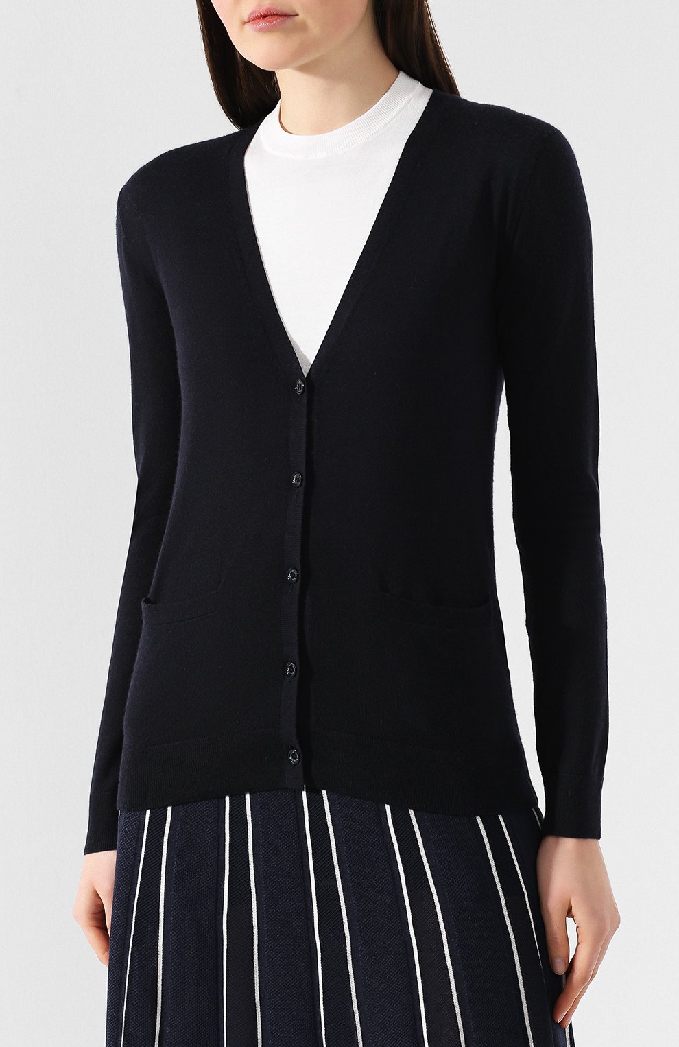 Кашемировый кардиган RALPH LAUREN синего цвета по цене 140500 руб., арт. 290698950, фото 3 Кашемировый кардиган RALPH LAUREN, арт. 290698950, фото 3