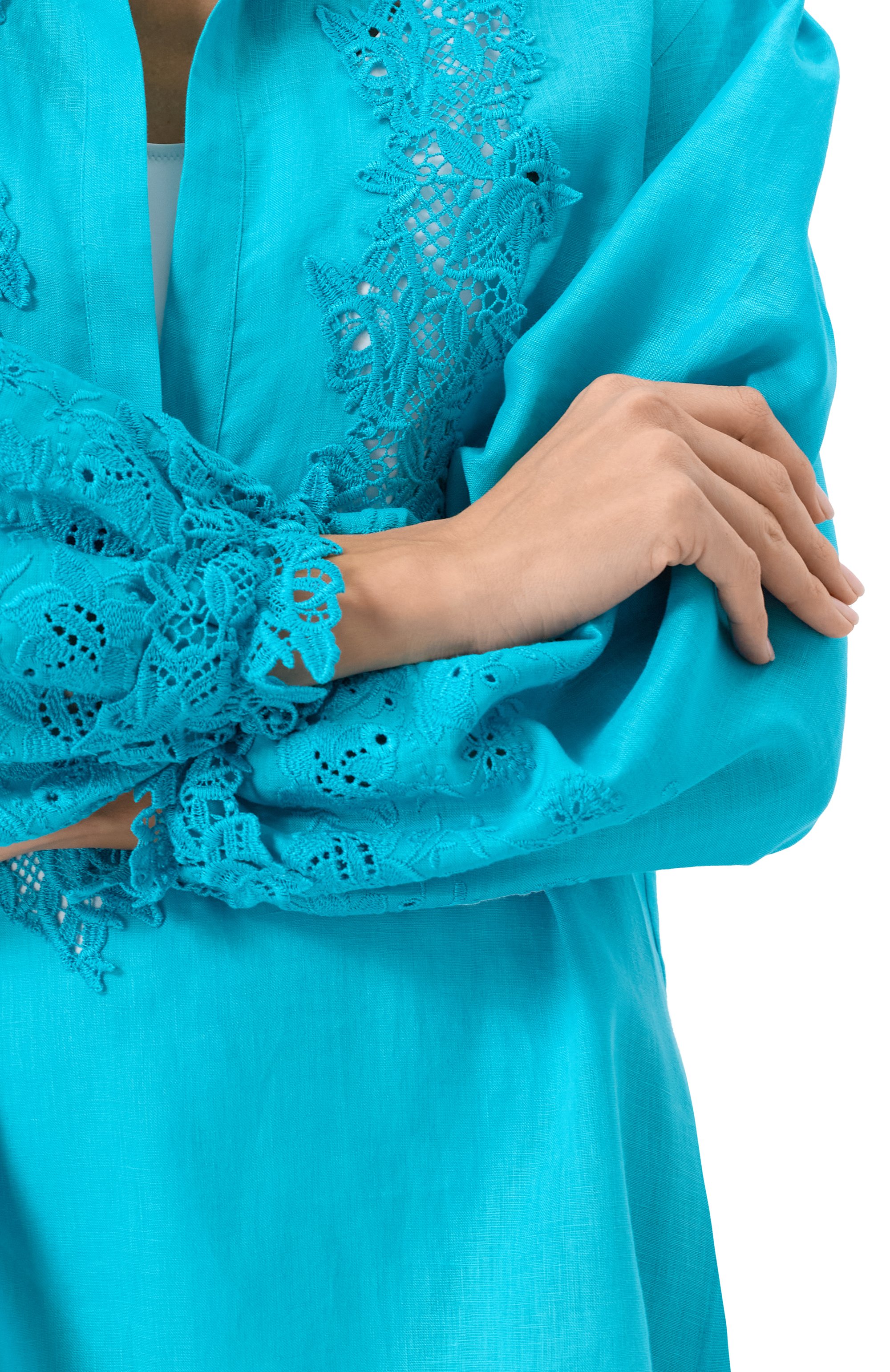 Льняное платье ERMANNO SCERVINO, арт. D464K300NZR, фото 5