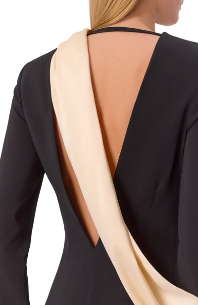 Платье из вискозы и шелка ARMARIUM черного цвета по цене 177500 руб., арт. ARMFWD048/V011, фото 4 Платье из вискозы и шелка ARMARIUM, арт. ARMFWD048/V011, фото 4