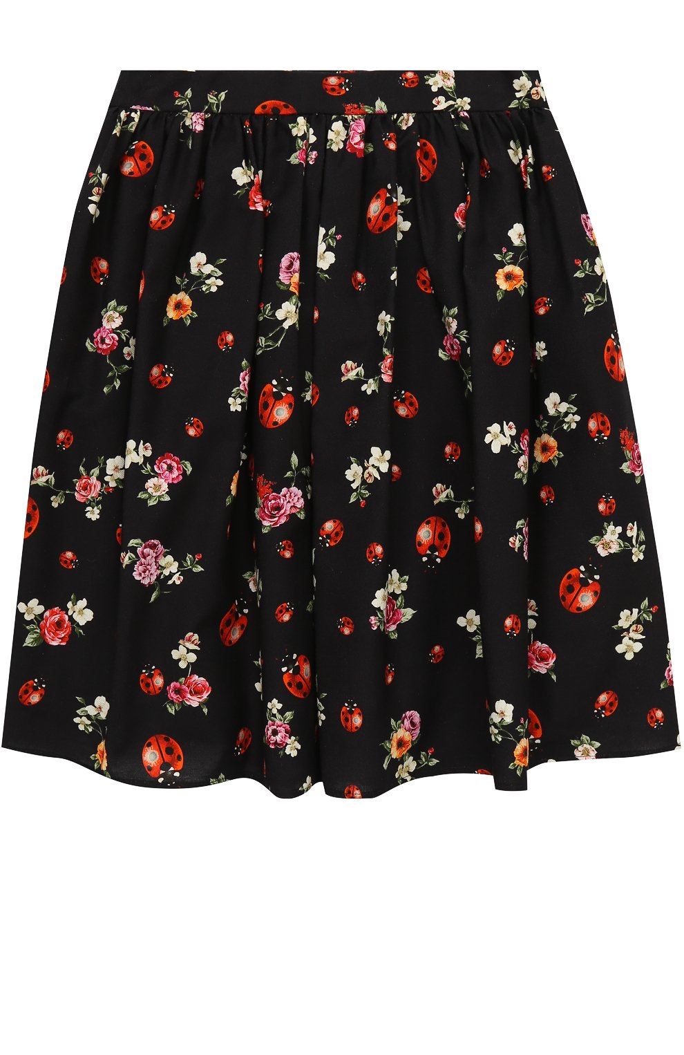 Хлопковая юбка-миди свободного кроя с принтом DOLCE & GABBANA, арт. 0131/L52I48/FS55D/8-12, фото 2