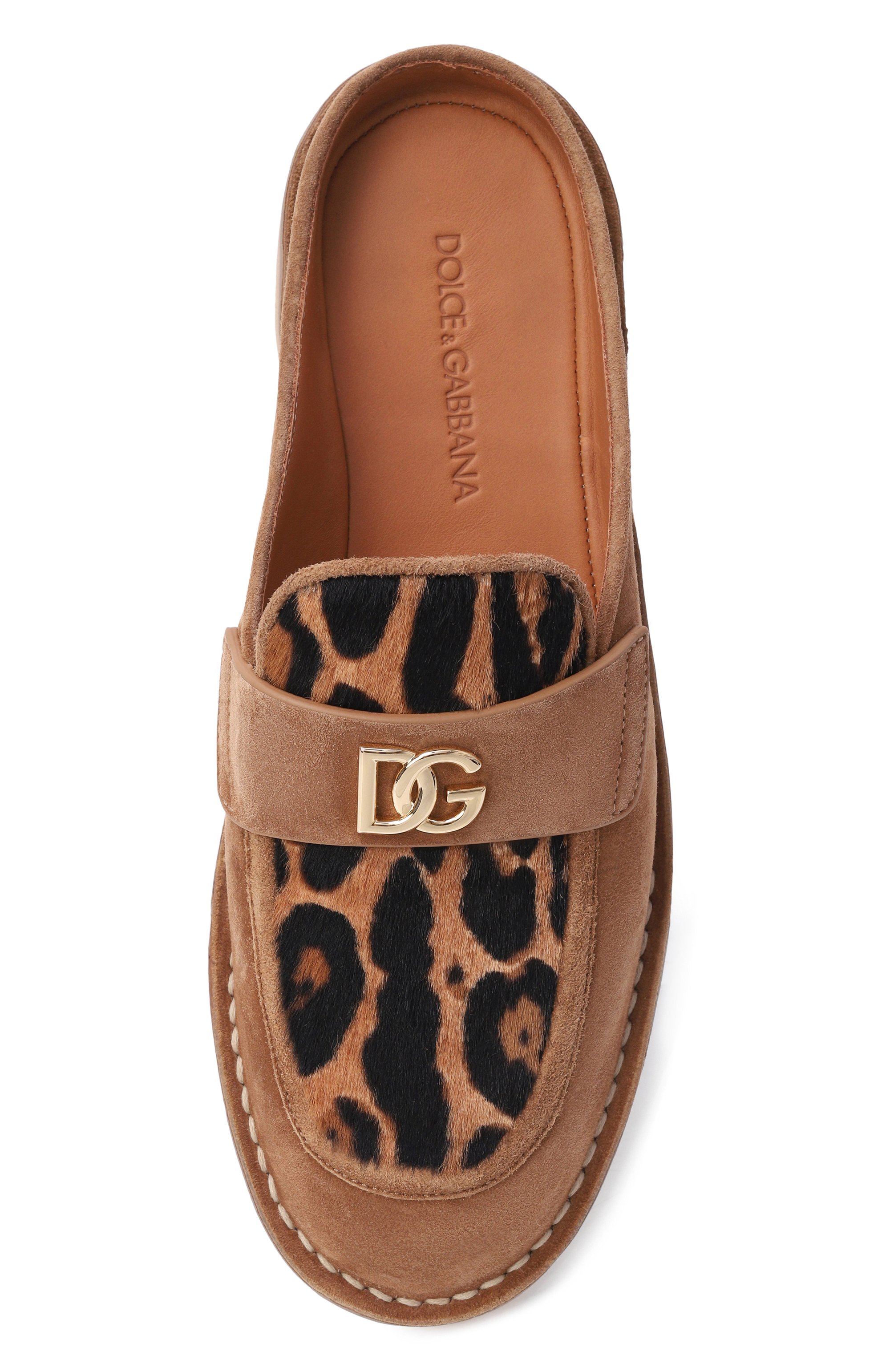 Замшевые сабо DOLCE & GABBANA светло-коричневого цвета по цене 120500 руб., арт. CI0209/A3I08, фото 6 Замшевые сабо DOLCE & GABBANA, арт. CI0209/A3I08, фото 6