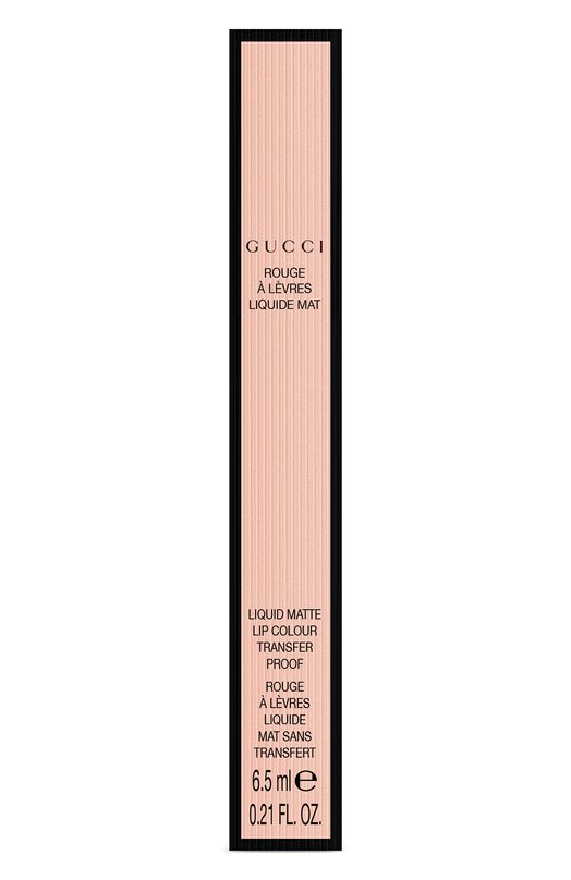 фото Жидкая губная помада rouge à lèvres liquide mat, оттенок 203 mildred rosewood gucci