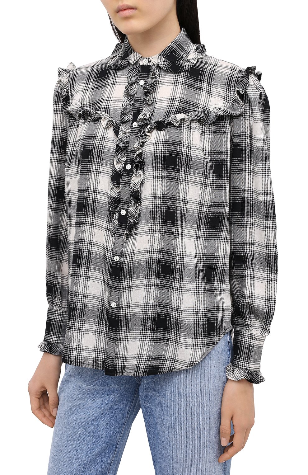 Рубашка из хлопк а и вискозы POLO RALPH LAUREN, арт. 211801104, фото 3