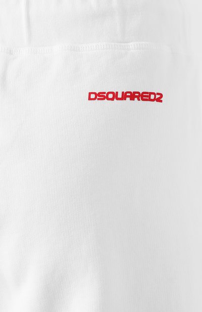 Хлопковые шорты DSQUARED2 белого цвета по цене 21250 руб., арт. S73MU0224/S25030, фото 5 Хлопковые шорты DSQUARED2, арт. S73MU0224/S25030, фото 5