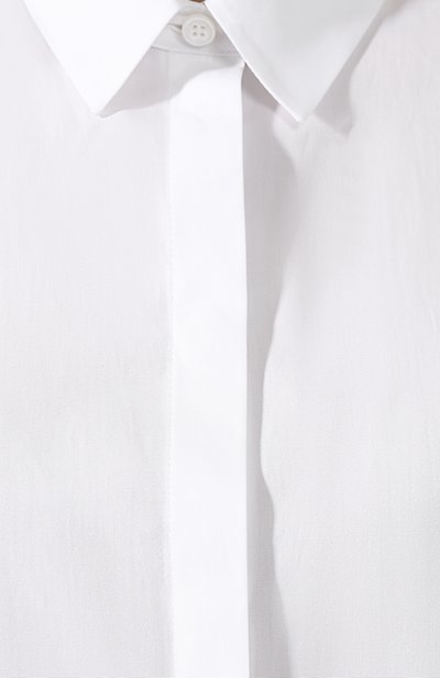 Хлопковая рубашка JIL SANDER NAVY белого цвета по цене 26750 руб., арт. JNWM6008A/JM2442, фото 5 Хлопковая рубашка JIL SANDER NAVY, арт. JNWM6008A/JM2442, фото 5