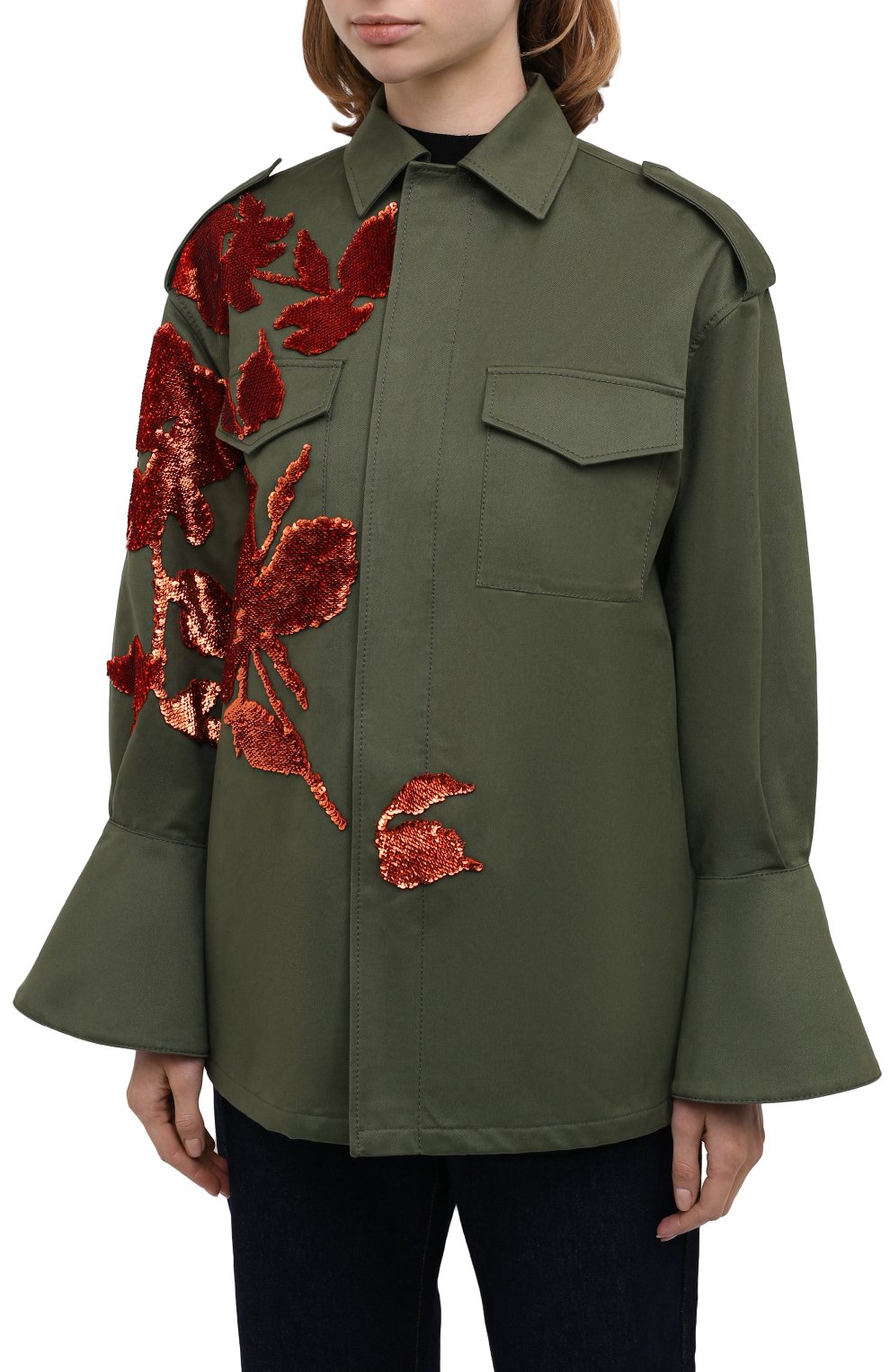 Хлопковая куртка VALENTINO, арт. UB3CJ1K52C0, фото 3