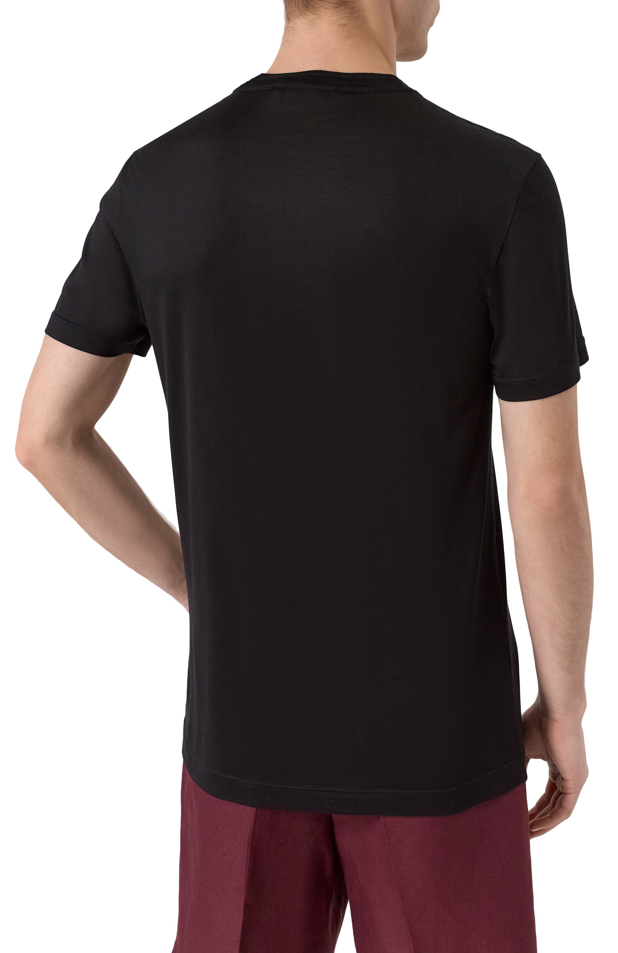 Шелковая футболка DOLCE & GABBANA, арт. G8RN8Z/FU75F, фото 4